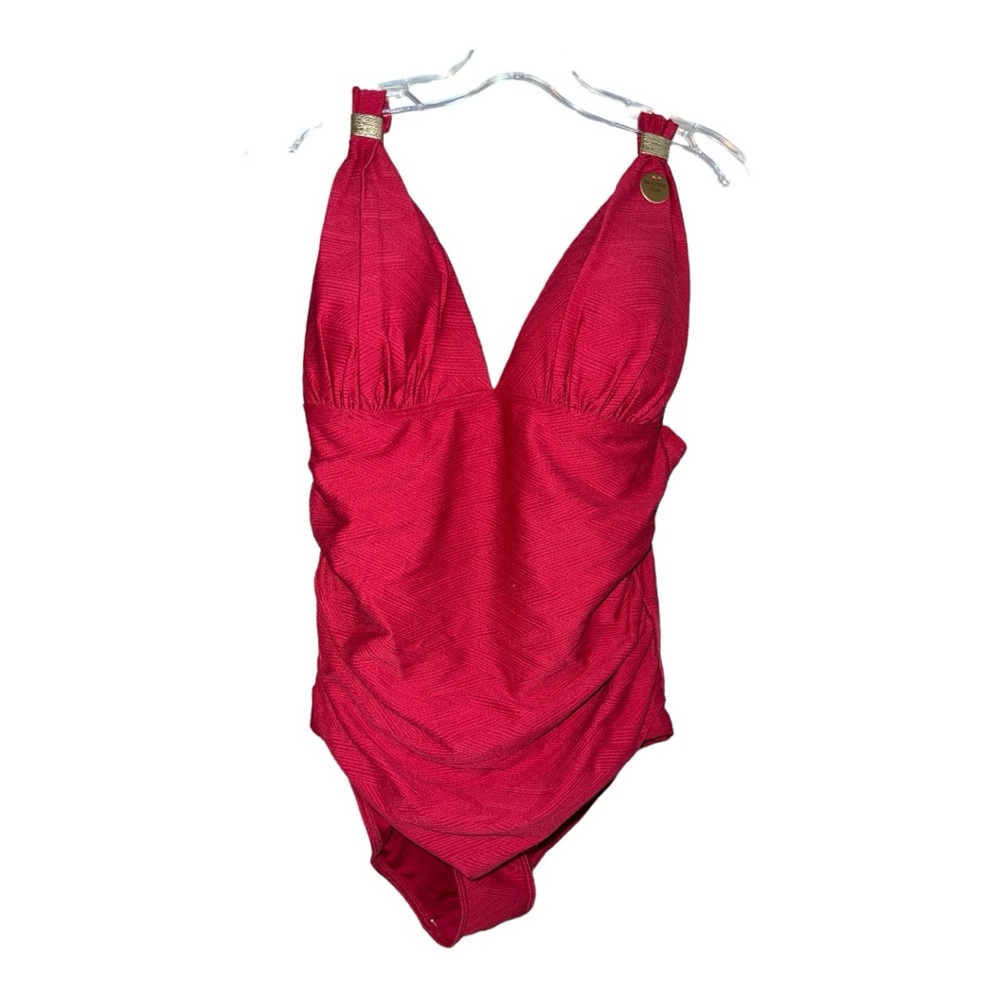 NWT Niptuck Swim with multi-fit cup - One piece, size 12 US, maroon/red ❤️